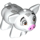 LEGO White Pig with Gray and Large Brown Eyes (29769)