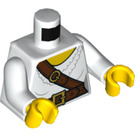 LEGO Bianco Pirata Ragazza Minifigure Busto (973 / 76382)