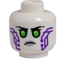 LEGO White Pixal Head (Recessed Solid Stud) (3626)