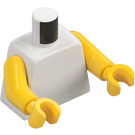 LEGO White Plain Minifig Torso with Yellow Arms and Hands (73403 / 88585)