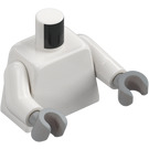 LEGO White Plain Torso with White Arms and Gray Hands (973 / 76382)