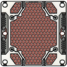 LEGO Biały Plastikowy Arkusz z Solar Płyta Printed Wzór