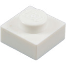 LEGO Weiß Platte 1 x 1 (3024 / 30008)