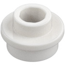 LEGO Wit Plaat 1 x 1 Rond met Open nop (28626 / 85861)