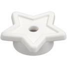 LEGO Blanc assiette 1 x 1 Rond avec Étoile (11609 / 28619)