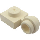 LEGO Weiß Platte 1 x 1 mit Clip (Dünner Ring) (4081)