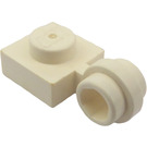 LEGO Bianco Piastra 1 x 1 con Clip (Anello sottile) (4081)