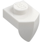 LEGO White Plate 1 x 1 with Downwards Tooth (15070)