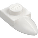 LEGO Blanc assiette 1 x 1 avec Dent (35162 / 49668)