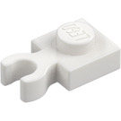 LEGO Bianco Piastra 1 x 1 con Verticale Clip (Spessa "O" aperta) (44860 / 60897)