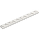 LEGO Vit Platta 1 x 10 (4477)