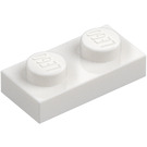 LEGO Blanc assiette 1 x 2 (3023 / 28653)