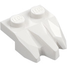 LEGO Blanc assiette 1 x 2 avec 3 Roche Les griffes (27261)