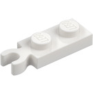 LEGO hvid Plade 1 x 2 med klip (78256)