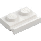 LEGO hvid Plade 1 x 2 med Dør Jernbane (32028)