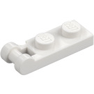 LEGO hvid Plade 1 x 2 med Ende Bar Håndtere (60478)