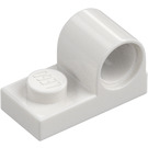 LEGO White Plate 1 x 2 with Pin Hole (11458)