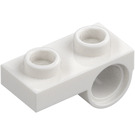 LEGO Hvit Plate 1 x 2 med Underside Hull (18677 / 28809)