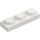 LEGO Wit Plaat 1 x 3 (3623)