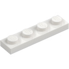 LEGO Wit Plaat 1 x 4 (3710)