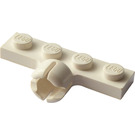 LEGO White Plate 1 x 4 with Ball Joint Socket (Short with 4 Slots) (3183)