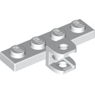 LEGO White Plate 1 x 4 with Ball Joint Socket with Plates (49422 / 98263)