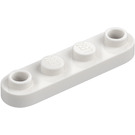 LEGO Blanco Placa 1 x 4 con Extremos redondeados (77845)