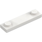 LEGO Weiß Platte 1 x 4 mit Zwei Noppen mit Nut (41740)