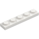 LEGO Wit Plaat 1 x 5 (78329)