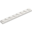 LEGO Wit Plaat 1 x 8 (3460)