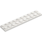 LEGO Wit Plaat 2 x 10 (3832)