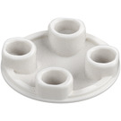 LEGO Blanc assiette 2 x 2 Rond avec Arrondi Bas (2654 / 28558)