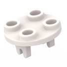 LEGO White Plate 2 x 2 Round with Wheel Holder (2655 / 26716)