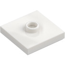 LEGO Weiß Platte 2 x 2 mit Nut und 1 Mitte Noppe (23893 / 87580)