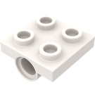 LEGO hvid Plade 2 x 2 med Hul med Underside Cross Support (10247)