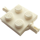 LEGO Bianco Piastra 2 x 2 con Due Ruota Holders (4600 / 67687)