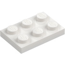 LEGO Valkoinen Levy 2 x 3 (3021)