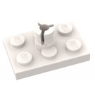 LEGO hvid Plade 2 x 3 med Helikopter Rotor Holder (3462)