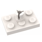 LEGO Wit Plaat 2 x 3 met Helicopter Rotor Houder (3462)