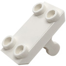 LEGO Wit Plaat 2 x 3 met Horizontaal Staaf (30166)