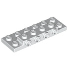 LEGO Weiß Platte 2 x 6 x 0.7 mit 4 Bolzen auf Seite (72132 / 87609)