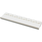 LEGO White Plate 2 x 8 with Door Rail (30586)