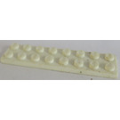 LEGO Bianco Piastra 2 x 8 con Waffle Underside