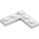 LEGO hvid Plade 3 x 3 Hjørne (77844)