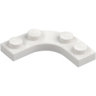 LEGO White Plate 3 x 3 Rounded Corner (68568)