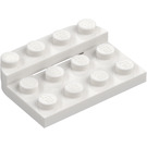 LEGO Weiß Platte 3 x 4 x 0.7 Gerundet (3263)