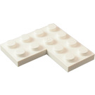 LEGO Wit Plaat 4 x 4 Hoek (2639)