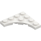 LEGO hvid Plade 4 x 4 med Circular Cut Out (35044)