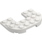 LEGO White Plate 4 x 6 x 0.7 with Rounded Corners (89681)