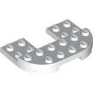 LEGO White Plate 4 x 6 x 0.7 with Rounded Corners (89681)